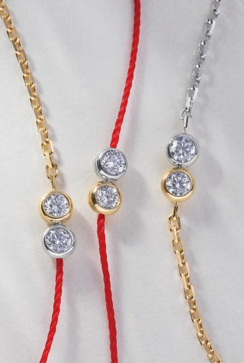 Pulsera media cadena medio hilo  en edición limitada y numerada – Twenty oro o bicolor - Redline - 0++