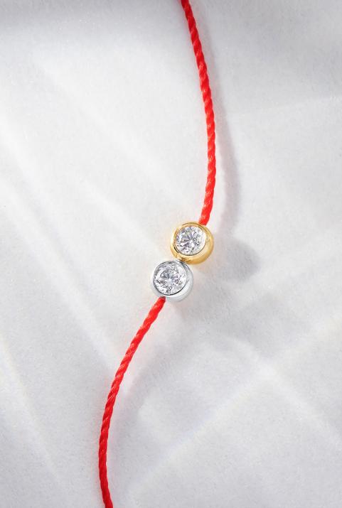 Pulsera de hilo en edición limitada y numerada – Twenty oro o bicolor - Redline - 0++