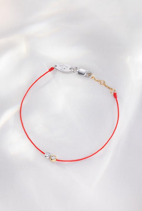 Pulsera de hilo en edición limitada y numerada – Twenty oro o bicolor - Redline - 0++