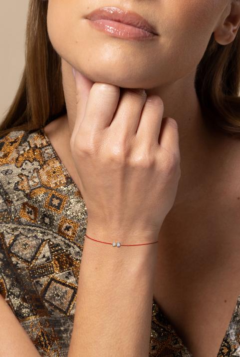 Pulsera de hilo en edición limitada y numerada – Twenty oro o bicolor - Redline - 0++