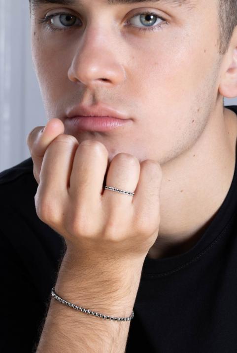 Pulsera para hombre Mini River Kcolor Oro Blanco - Redline - 0++