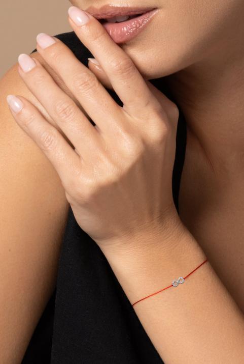 Pulsera Hilo Elyseum Oro Blanco - Redline - 0++
