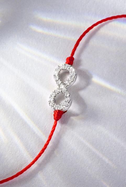 Pulsera Hilo Elyseum Oro Blanco - Redline - 0++