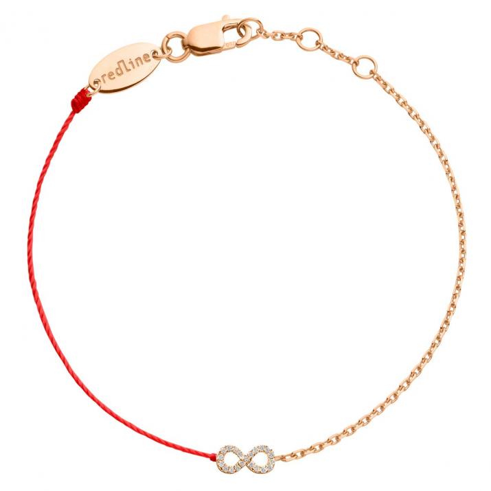 Pulsera Media Cadena Medio Hilo Elyseum Oro rosa - Redline - 0++