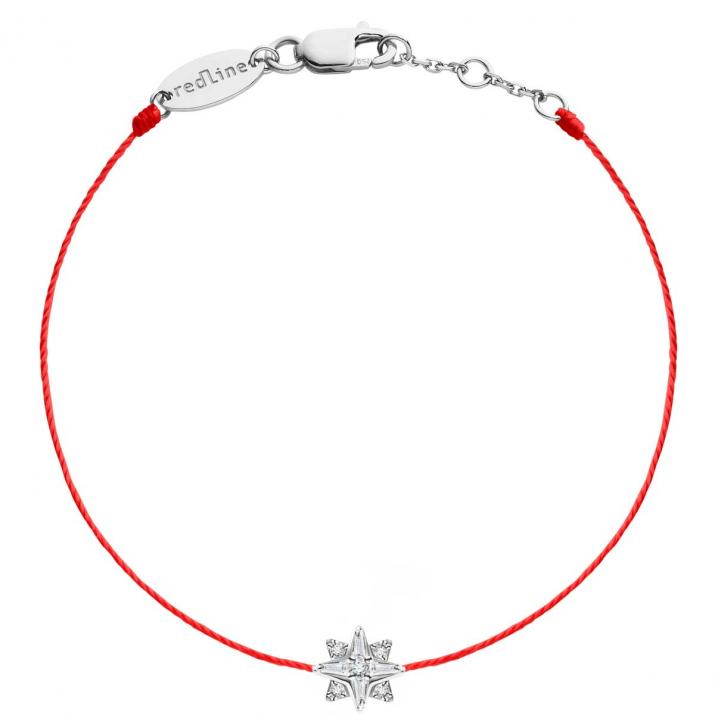 Pulsera Hilo Lunova Oro Blanco - Redline - 0++
