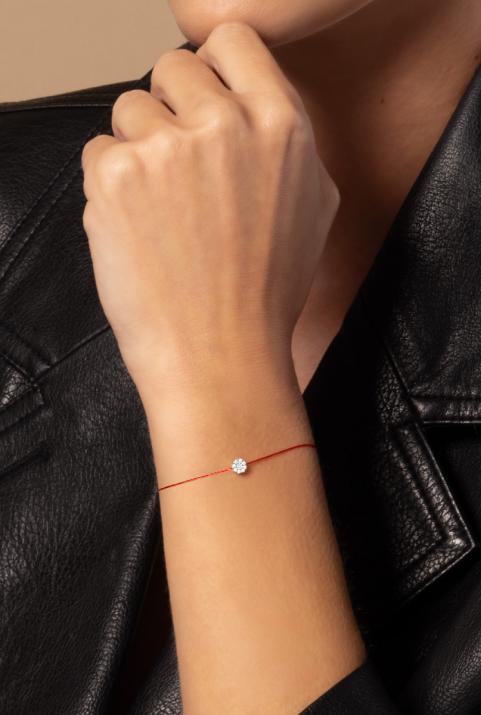 Pulsera Hilo Melodie  Oro Blanco - Redline - 0++