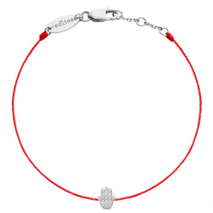 Pulsera Hilo Manita Oro Blanco - Redline - 0++
