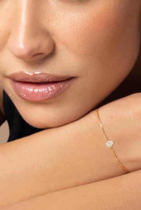 Pulsera de cadena Manita Oro Amarillo - Redline - 0++