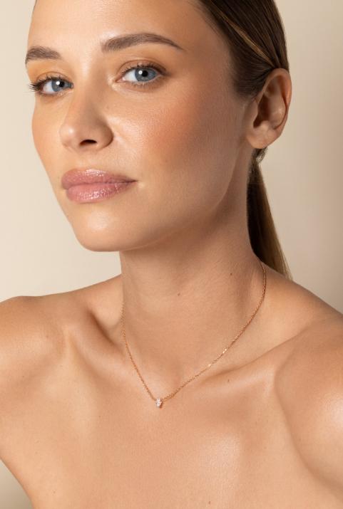 Collar de Cadena Manita Oro rosa - Redline - 0++