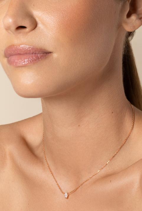 Collar de Cadena Manita Oro rosa - Redline - 0++