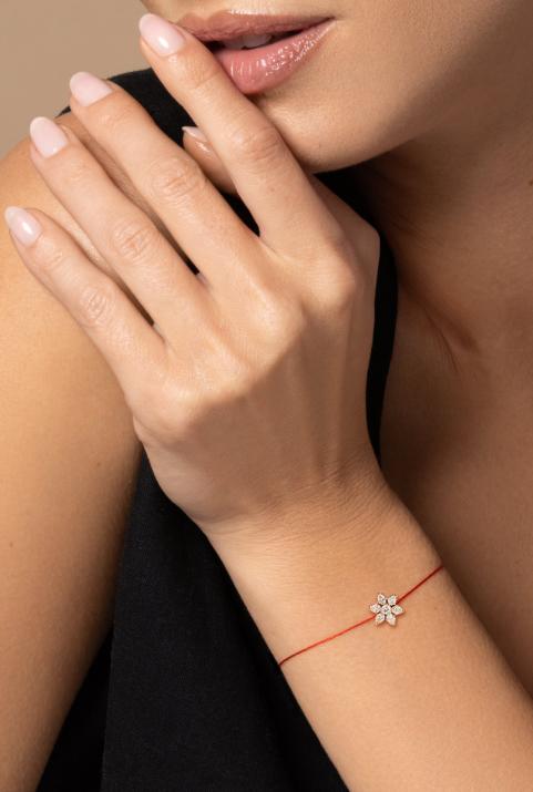 Pulsera Hilo Odelia Oro Rosa - Redline - 0++