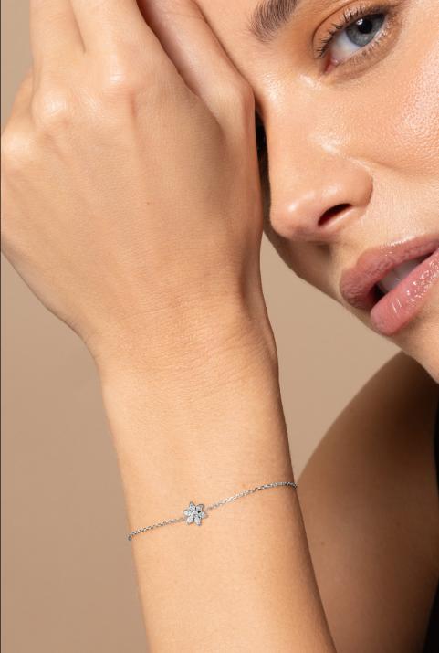 Pulsera de cadena Odélia Oro Blanco - Redline - 0++