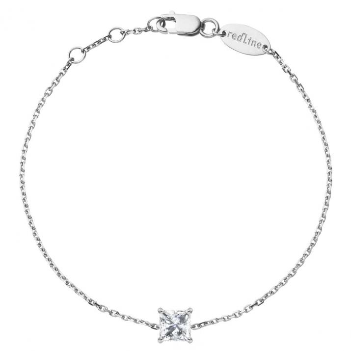 Pulsera de cadena So Princesse Oro Blanco - Redline