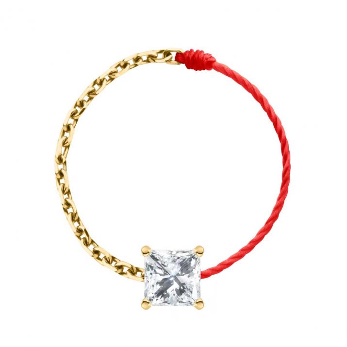 Anillo de Alambre y Cadena So Princesse Oro Amarillo - Redline