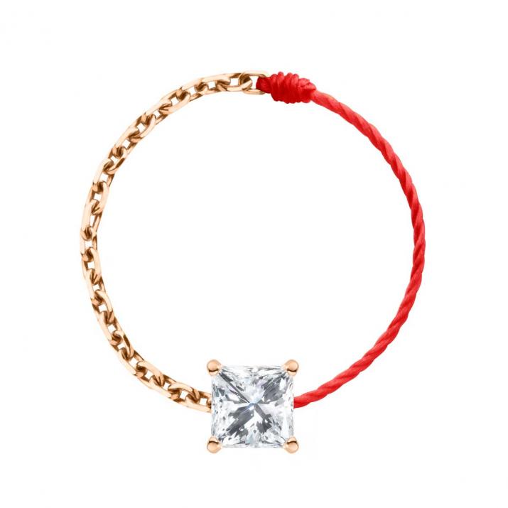 Anillo de Alambre y Cadena So Princesse Oro rosa - Redline