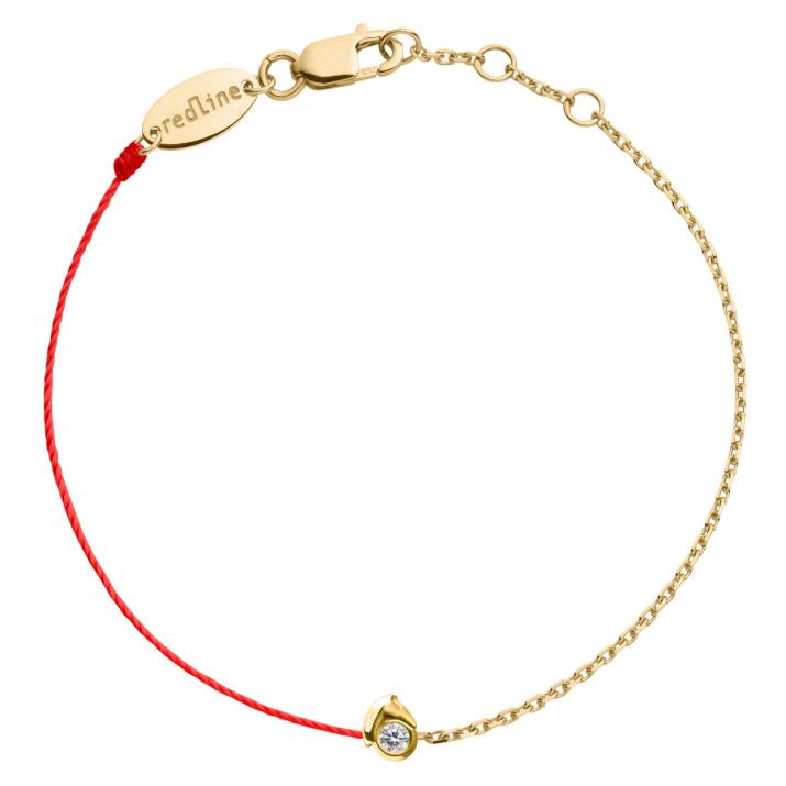 Pulsera Media Cadena Medio Hilo Bébé Mini Horse Oro Amarillo - Redline