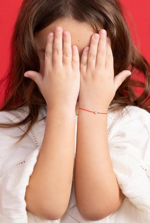 Pulsera Hilo Bébé Mini Horse Oro Blanco - Redline - 0++