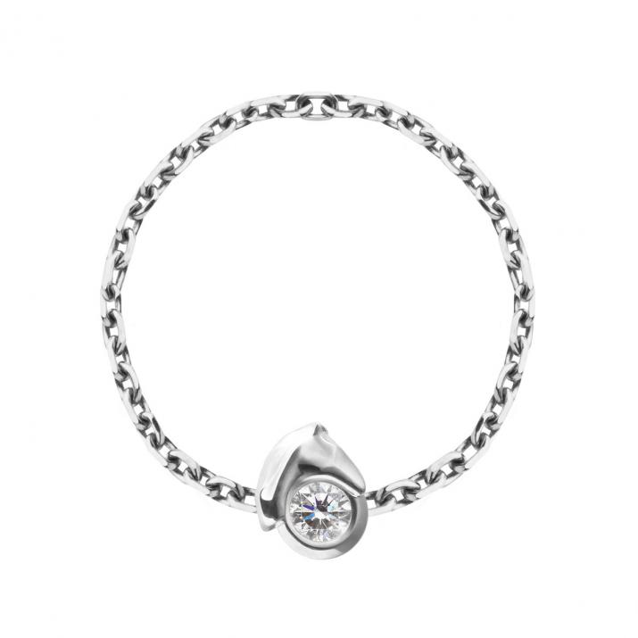 Anillo de Alambre Mini Horse Oro Blanco - Redline