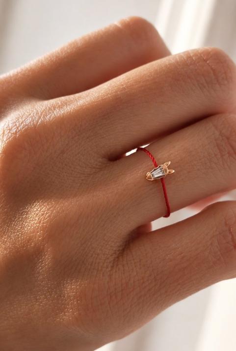 Anillo de Alambre Lucky Horse Oro rosa - Redline - 0++