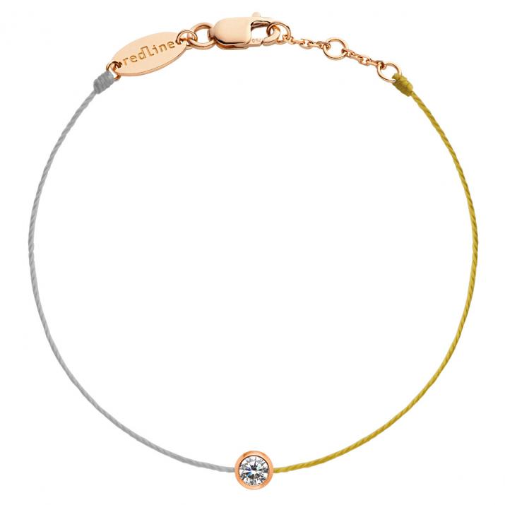 Pulsera Hilo Pure bicolor Oro Rosa - Redline - 0++