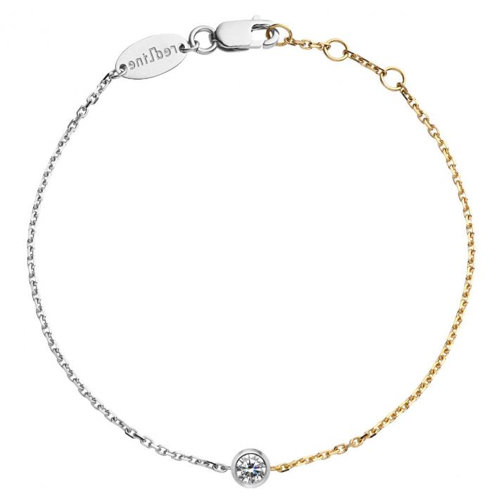 Pulsera de cadena Pure bicolor  Oro Blanco - Redline - 0++
