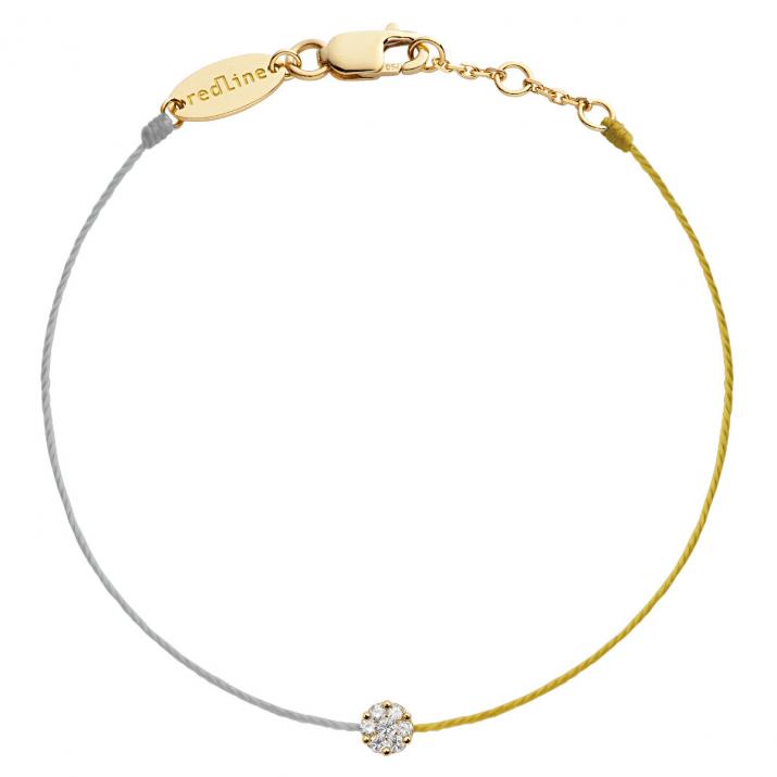 Pulsera Hilo Illusion bicolor Oro Amarillo - Redline - 0++