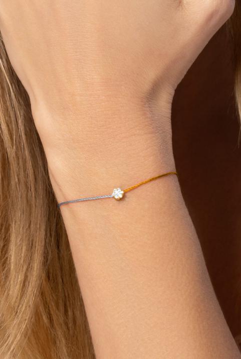 Pulsera Hilo Illusion bicolor Oro Amarillo - Redline - 0++