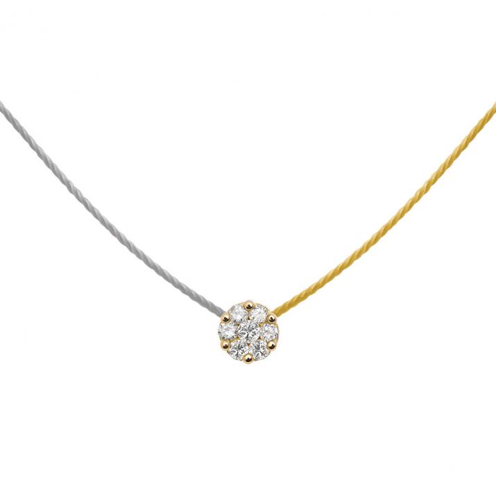 Collar de Hilo Illusion bicolor Oro Amarillo - Redline - 0++