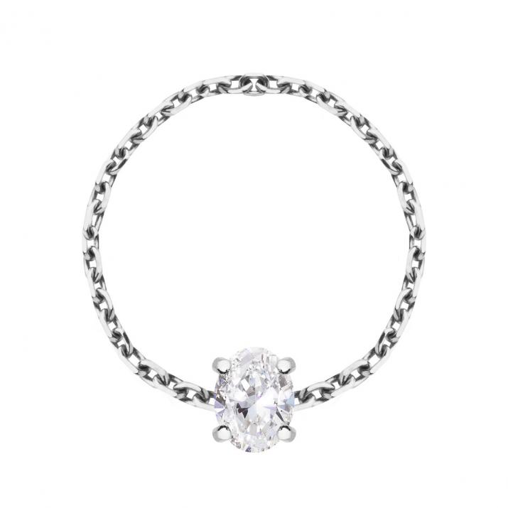 Anillo de Cadena Baronne Oro Blanco - Redline