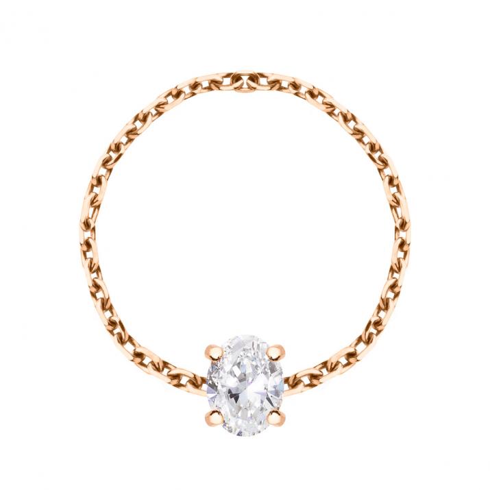 Anillo de Cadena Baronne Oro Rosa - Redline