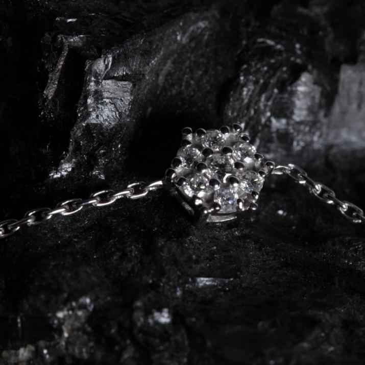 Chain Bracelet Babette White Gold RedLine Jewelry - Redline - 0++