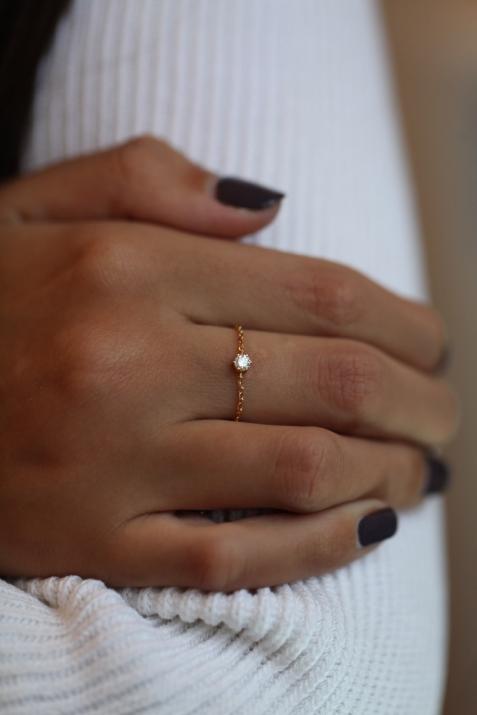 Sortija Absolu Chaîne en oro amarillo - Redline - 0++