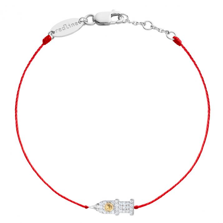 Pulsera en hilo diamante Big ben Redline en Oro Blanco - Redline - 0++