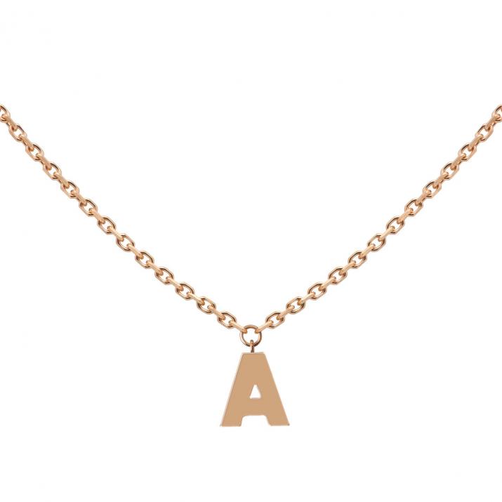 Collar My letter en oro rosa - Redline - 0++