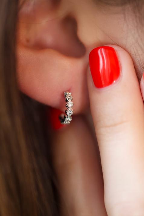 Pendientes con 1.68ct de diamantes en oro amarillo - Redline - 0++