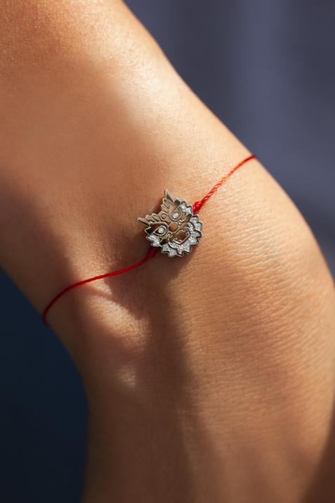 Pulsera en hilo diamante Dragon Redline en Oro Blanco - Redline - 0++