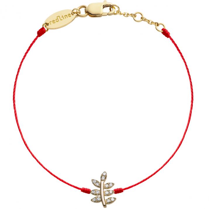 Pulsera de hilo bagatelle con pavé de diamantes en oro amarillo  - Redline - 0++