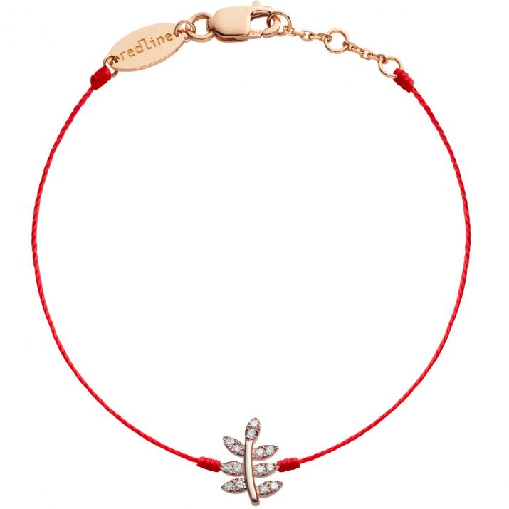 Pulsera de hilo bagatelle con pavé de diamantes en oro rosa  - Redline - 0++