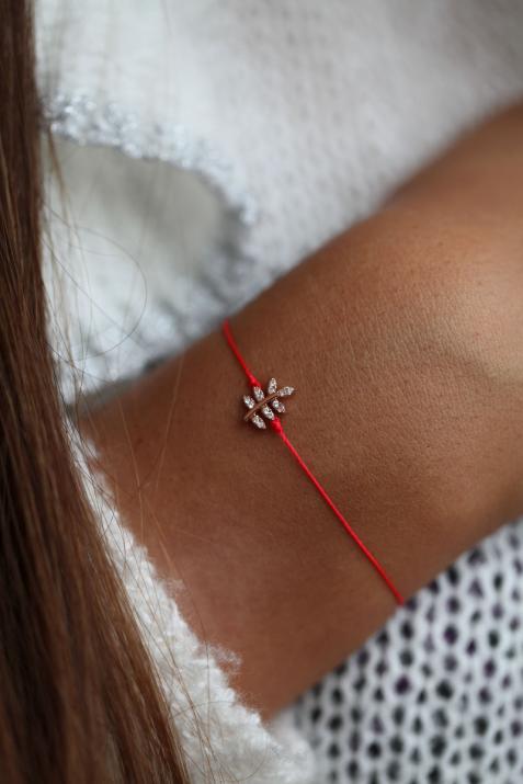 Pulsera de hilo bagatelle con pavé de diamantes en oro rosa  - Redline - 0++