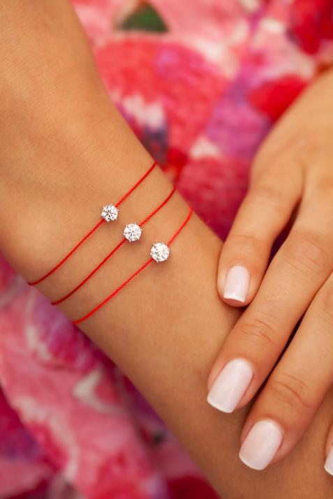 Pulsera absolutamente hilo de oro blanco - Redline - 0++