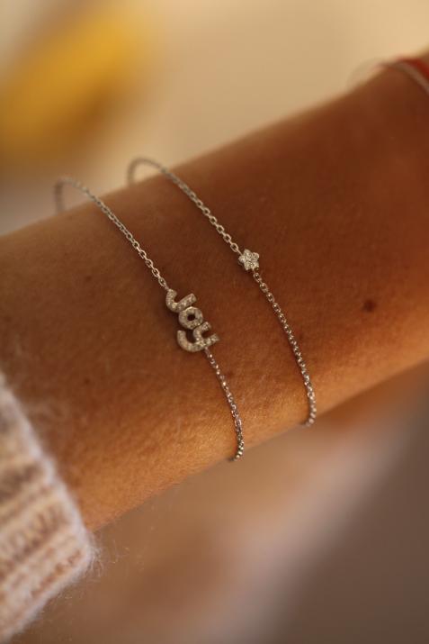 Pulsera en cadena joy con diamantes en oro blanco - Redline - 0++