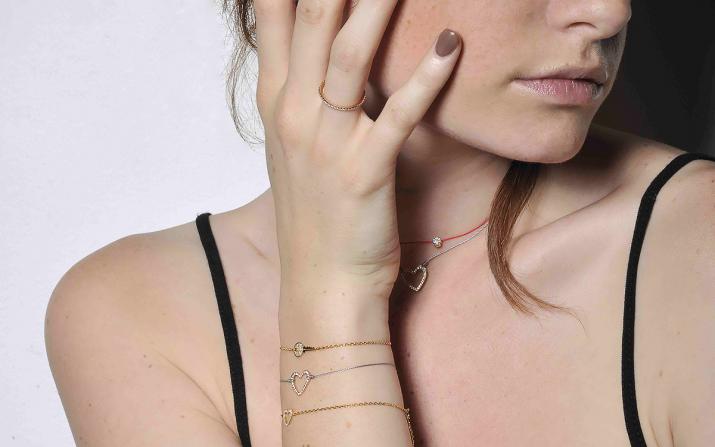 Chain Necklace Love Pavé Black Gold RedLine Jewelry - Redline - 0++