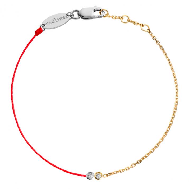 Pulsera media cadena medio hilo  en edición limitada y numerada – Twenty oro o bicolor - Redline - 0++