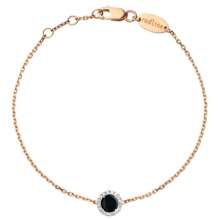 Pulsera de cadena Reine Onyx Oro rosa - Redline - 0++