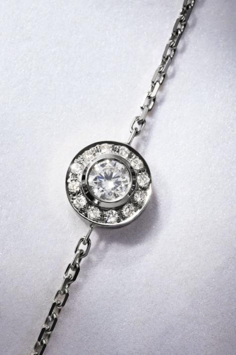 Pulsera en cadena con diamante de 0.26ct en base de oro negro - Redline - 0++