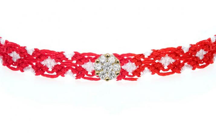 Pulsera multihilos con diamante de 0.5ct en oro blanco - Redline - 0++