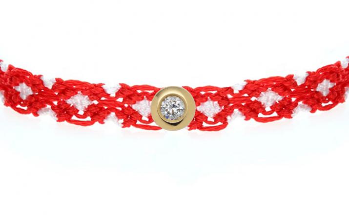 Pulsera multihilos con diamante de 0.5ct en oro amarillo - Redline - 0++