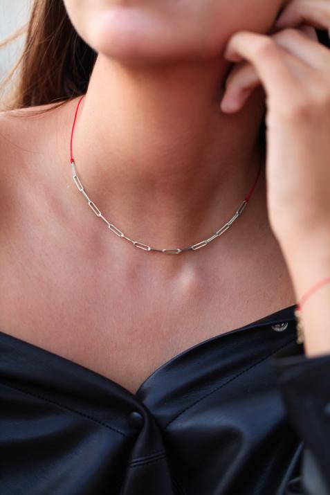 Collar My Way hilo de oro blanco - Redline - 0++