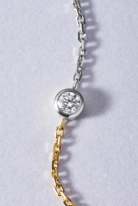 Pulsera de cadena Pure bicolor  Oro Blanco - Redline - 0++