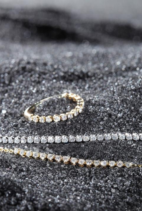 Pulsera en cadena con 0.29ct de diamantes en oro negro - Redline - 0++